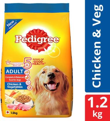 PEDIGREE Adult Chicken, Vegetable 1.2 kg Dry Adult Dog Food
