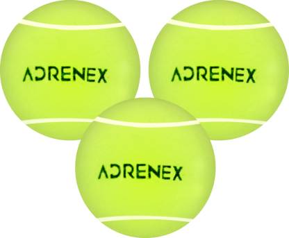 Adrenex by Flipkart Light Cricket Tennis Ball  (Pack of 3, Yellow)