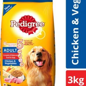 PEDIGREE Adult Chicken, Vegetable 3 kg Dry Adult Dog Food
