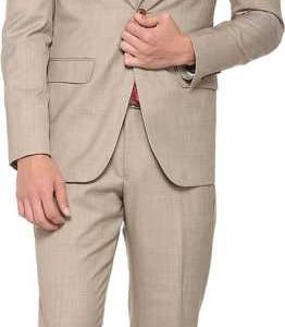Single Breasted Checkered Men Suit