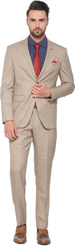 Single Breasted Checkered Men Suit