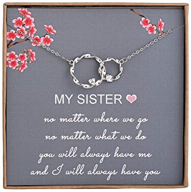 Sister Gifts from Sister - Sterling Silver Interlocking Infinity