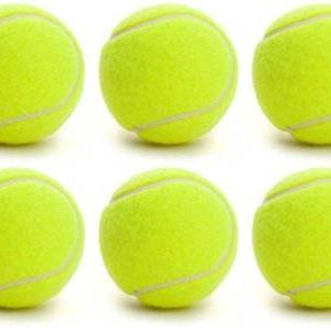 COMPASS Light Weight Pack Of 6 Piece Cricket Tennis Ball (Pack of 6, Yellow)