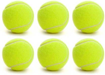 COMPASS Light Weight Pack Of 6 Piece Cricket Tennis Ball (Pack of 6, Yellow)