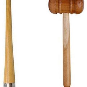 Red Lion Cricket Bat Grip Cone & Knocking Hammer Bat Mallet Wooden Bat Mallet