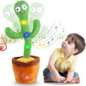 APR ZONE Dancing,Singing Plush Toy Cactus with Lighting&Recording Function Education Toys  (Multicolor)