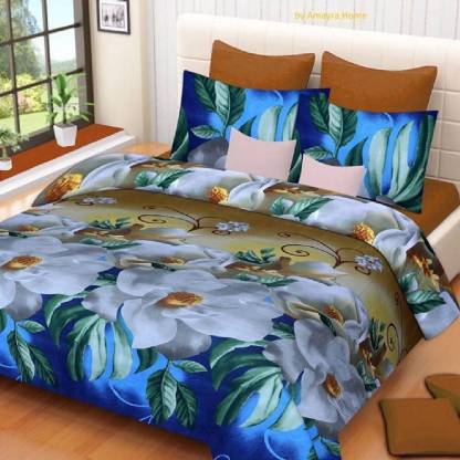 kajims 160 TC Microfiber Double Abstract Bedsheet