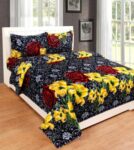 RED BEAR 144 TC Cotton Double Floral Bedsheet