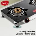 Pigeon Popular 2 Burner Glass Cooktop Glass Manual Gas Stove  (2 Burners)
