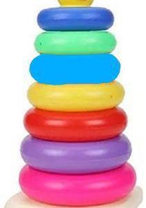 JVTS Multicolor Stacking Colouring Teddy Rings for Kids  (Multicolor)