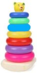 JVTS Multicolor Stacking Colouring Teddy Rings for Kids  (Multicolor)
