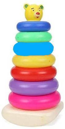 JVTS Multicolor Stacking Colouring Teddy Rings for Kids  (Multicolor)
